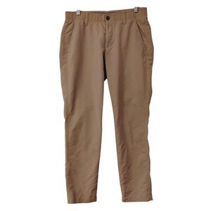 Under Amour golf pants mens 32x30 khaki tan flat front performance stretch